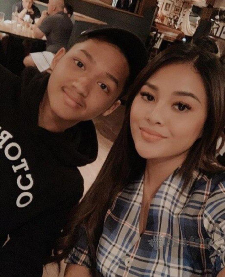 Anak Krisdayanti bersama bekas suami Anang iaitu Azriel bersama kakaknya Aurel Hermansyah. FOTO Instagram Azriel